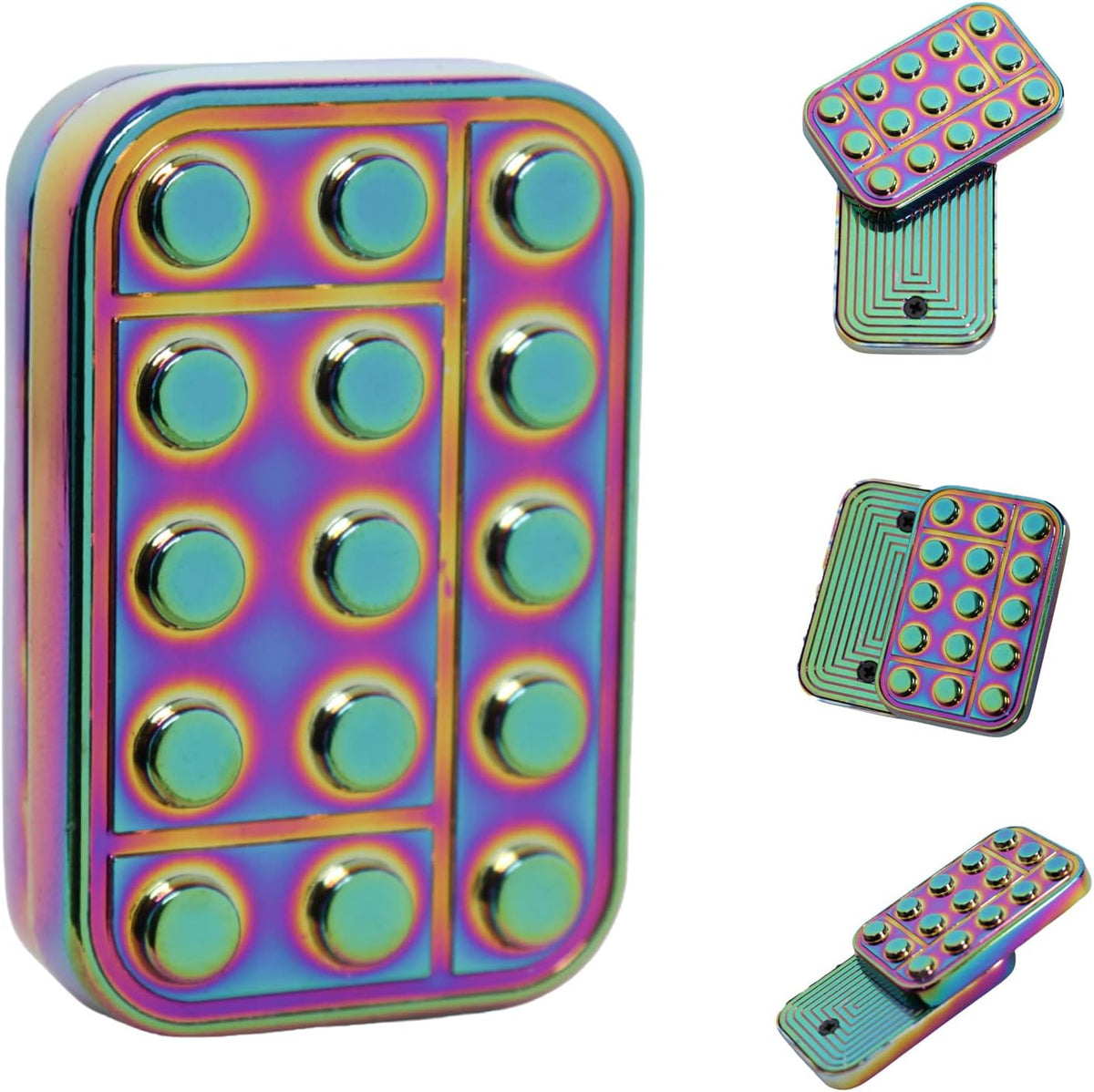 Fidget Toys Adults Magnetic Desk Toy Metal Fidgets Slider - Multicolor