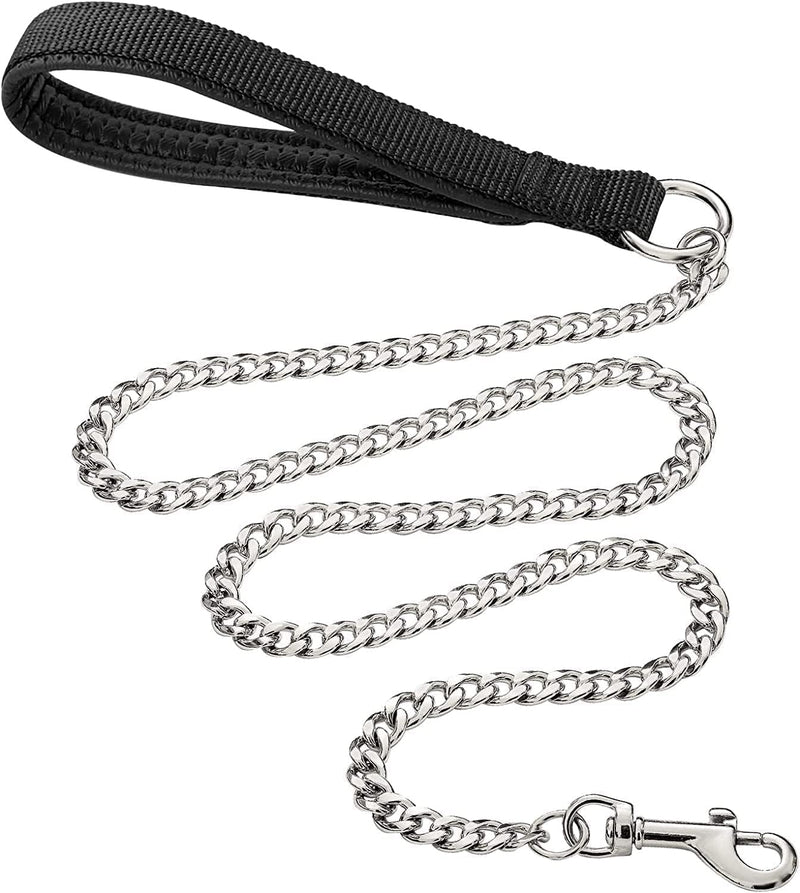 Chain Heavy Duty Metal Dog Leash - 5FTx3mm (20-100 lbs)