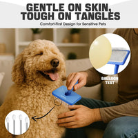 Dog Slicker Brush for Dogs Grooming Kit 5PCS Long Haired Doodles – Essentials for Dogs - Blue - image 3