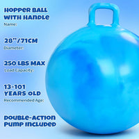Bounce Balls with Handles for Kids - 29inch Hopper Ball - image 2