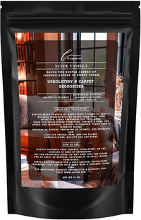Suede Vanilla Carpet Freshener Powder: Powerful Odor Eliminator for Home, Upholstery Deodorizer, Carpet Deodorizer, Pet Urine, Cat Litter Box - Suede Vanilla Fragrance