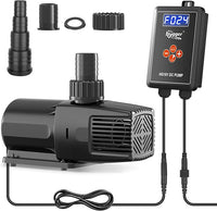hygger 24V DC Adjustable Aquarium Water Pump & Wavemaker,30dB Quiet Return Pump,10-Speed Flow Control, Dry Run Anti-Block Protection for Freshwater Saltwater Ponds Fountains (92W,3170GPH/12000LPH)