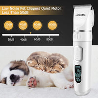 Dog Clippers Professional Heavy Duty Grooming Clipper 3-Speed - White - image 4