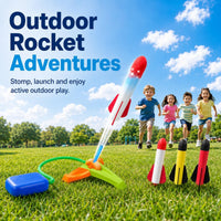 Foam Rocket Launcher for Kids, Foot-Powered Outdoor Toy Set – Fun for Kids & Family - image 2