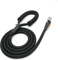 Aiminto braided rope dog leash with metal easy-snap clasp for training and walks