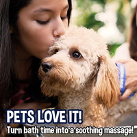 Bodhi Dog Shampoo Brush & Oatmeal Shampoo and Conditioner Bundle - Grooming Essentials for Pets, Short Hair Scrubber, Soothes and Moisturizes Dry, Itchy Skin - Hydrates & Nourishes
