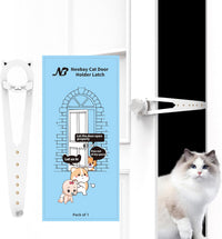 Neobay Cat Door Latch with Stabilizer - White 1 Pack