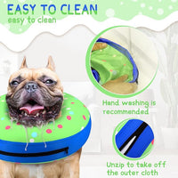 Supet Inflatable Dog Cone Collar Alternative After Surgery, Doggie Neck Donut Collar Recovery ECollar for Post Surgery, Soft Dog Cone for Small Medium Puppies Cats