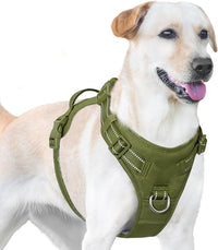 No Pull Dog Harness, Reflective Puppy Vest for Small Medium Large Sized Dog (Misty Green,M)