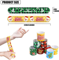 FOIMAS 48pcs Halloween Slap Bracelets - Christmas - image 2