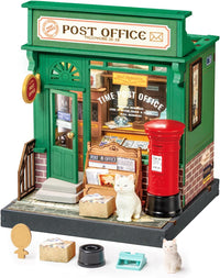Rolife Tipsy Cat Bar DIY miniature kit, layered mini bar scene for a bookshelf - view 4
