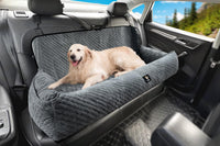 Dog Car Seat for Small Medium Dogs - Gray / Large