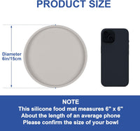 Arespark Pet Silicone Food Mat - Off white / 2 PACK - image 2
