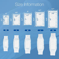 Disposable Dog Diaper Booster Pads XS - Paws / S - (100 Count) - image 3