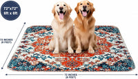 PUPIBOO Washable Pee Pads for Dogs and Cats - Colorful Medallion / 72 x 72 Inch (Pack of 1) - image 2