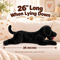 LotFancy Dog Stuffed Animals Plush - Black / 26 inch - image 2