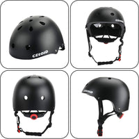Kids Bike Skateboard Helmet Pad Set - S(18"-20.5"/ 2 -7years) / Black - image 2