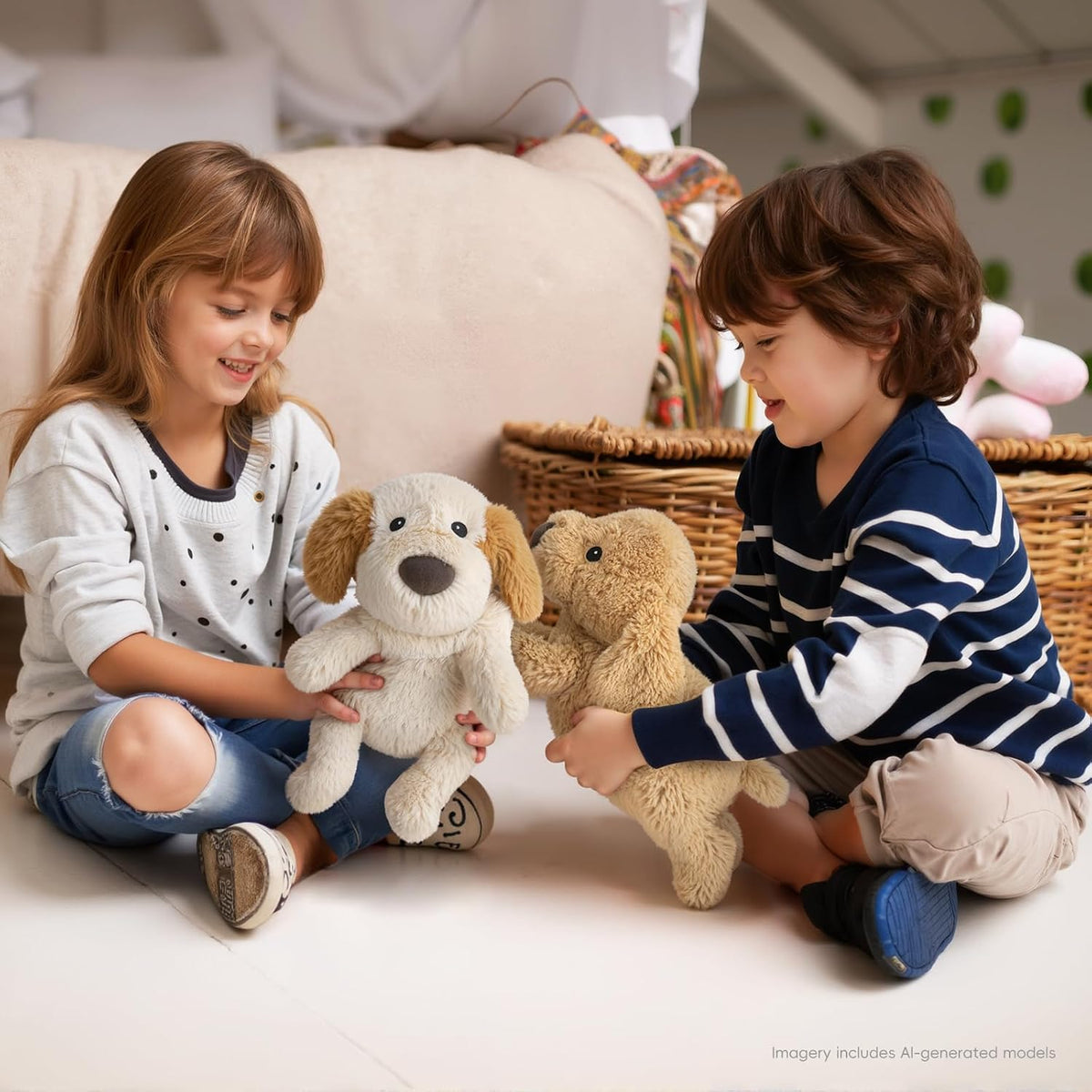 Capybara Stuffed Animals, Microwavable Stuffed Animal Adorable Fluffy Capybara Plush for Warmth - 2 pcs Dog - image 2