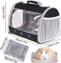 Bearded Dragon Travel Carrier Backpack, Lizard Backpack Carrier - Black / TPU Carrier+MAT - image 3