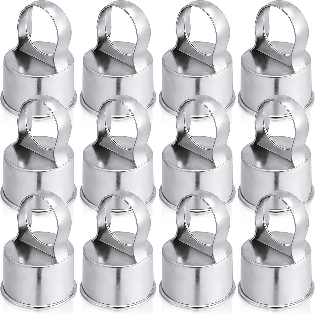 Therwen 12 pack aluminum chain link fence ring caps for 2-3/8 inch posts - view 9