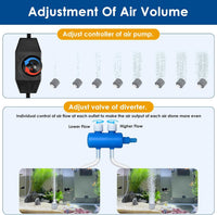AquaMiracle Quiet Aquarium Air Pump Adjustable Airflow 200/317/475GPH – Essentials for Fish - For Tanks up to 600 Gal - image 2