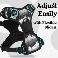 rabbitgoo Dog Harness for Large - Mountain Black / Medium - image 4
