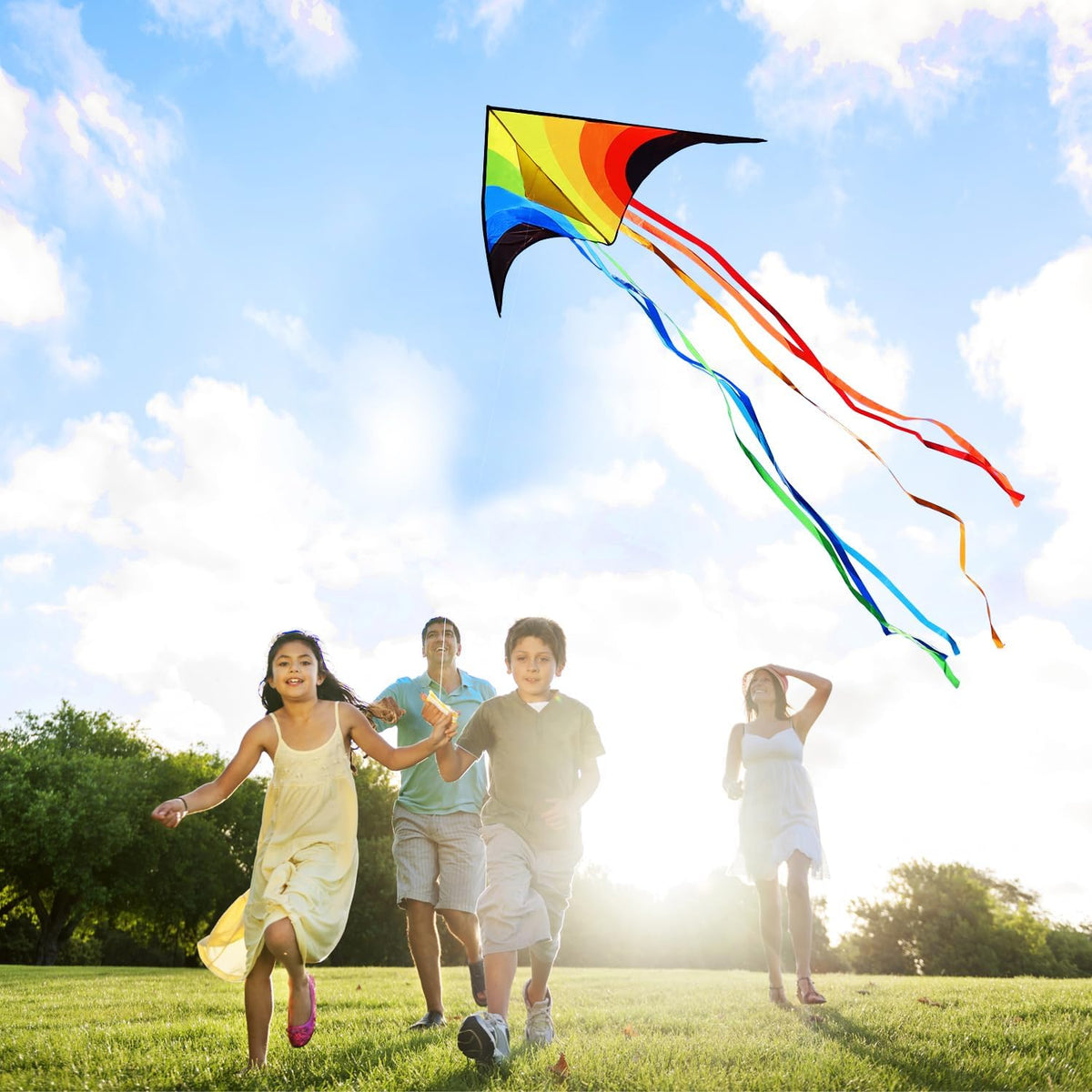 Xida large dragon delta kite for kids, 55 x 61.8 inch ripstop polyester with flying line - view 21