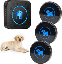 Dog Door Bell for Potty Training - Black – 3 Buttons