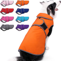 MIGOHI Warm Dog Coat Waterproof Winter Dog Jacket, M - Orange / Medium