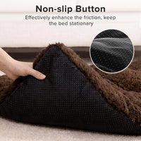 JOEJOY Large Dog Bed Crate Pad - 40.0"L x 27.0"W x 4.0"Th / Brown - image 4