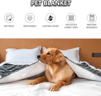 Waterproof Dog Blanket 60x50 Inches - Grey-paw / X-Large (60x80) - image 2