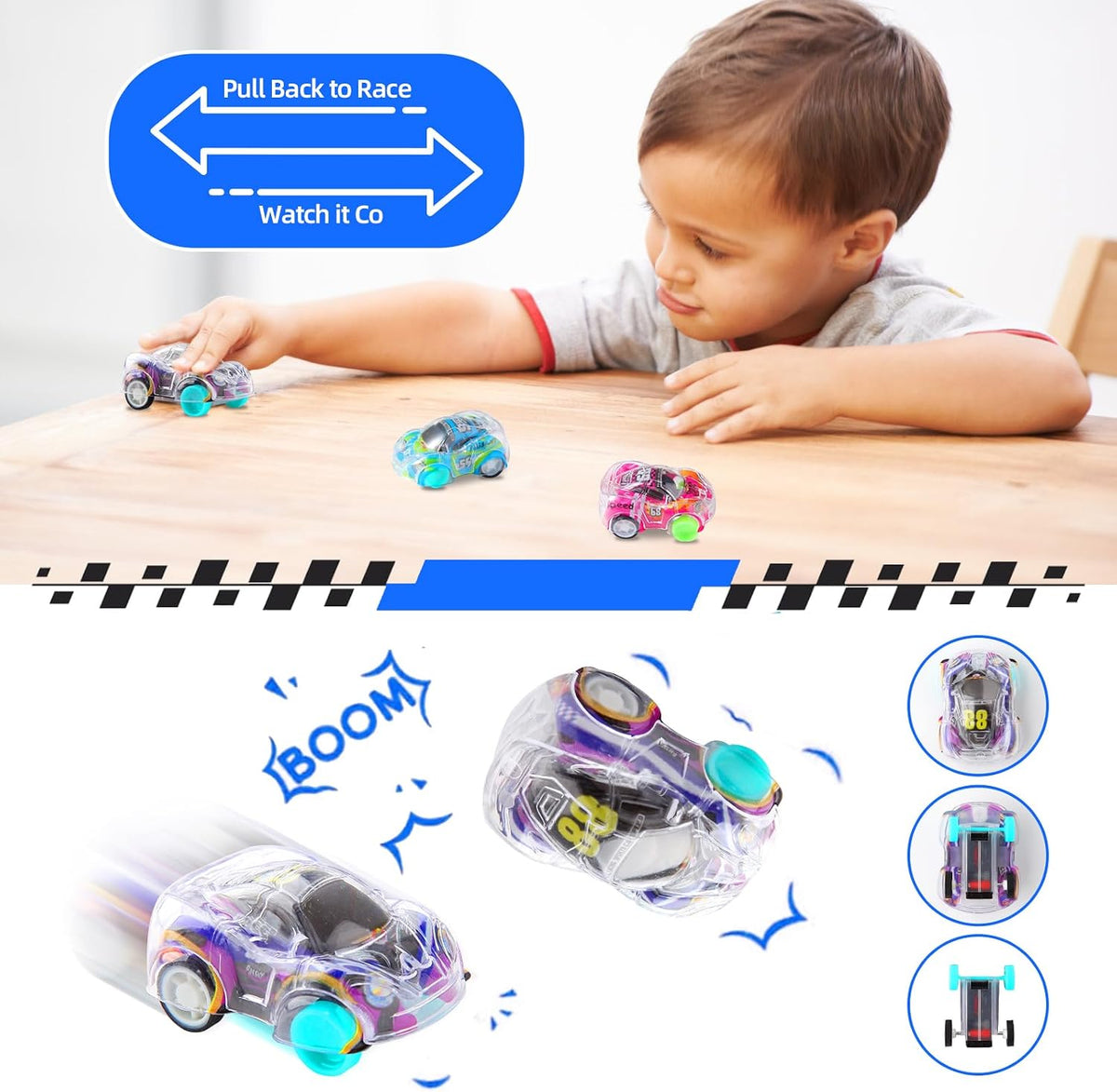 50 Pcs Mini Pull Back Cars Set - image 4