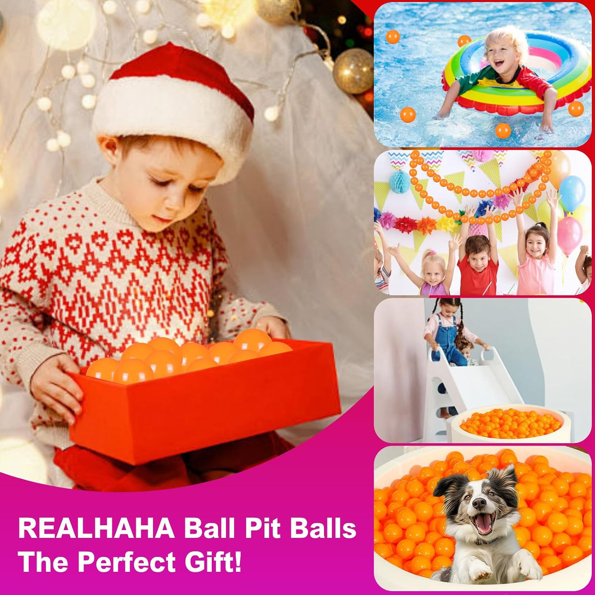 Realhaha 2.76 inch ball pit balls in mixed colors - view 38