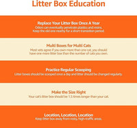 Amazon Basics No-Mess Hooded Cat Litter Box, Standard, Multicolor, 21 in x 16 in x 15 in