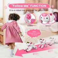 FUUY interactive remote control robot dog for kids in blue - view 11
