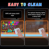 16" Rechargeable LED Drawing Board for Kids, 7 Colors - Blue / 1PACK - image 4