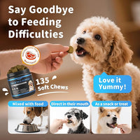 Dog Flea and Tick Support Chewable, Natural Dog Flea Comfort Supplement, Oral Chews with Neem, Oregano Oil, Pumpkin Seed Oil & Brewer's Yeast – 135 Soft Chews, Beef Flavor – for All Breeds & Sizes