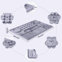 Silicone Snuffle Mat for Dogs 23.6"x 15.7" Large Slow Feeder Mat - Grey:32"x20" - image 4