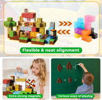 GraceDuck 300 PCS Magnetic Blocks, Magnetic Building Blocks - Farm - image 4