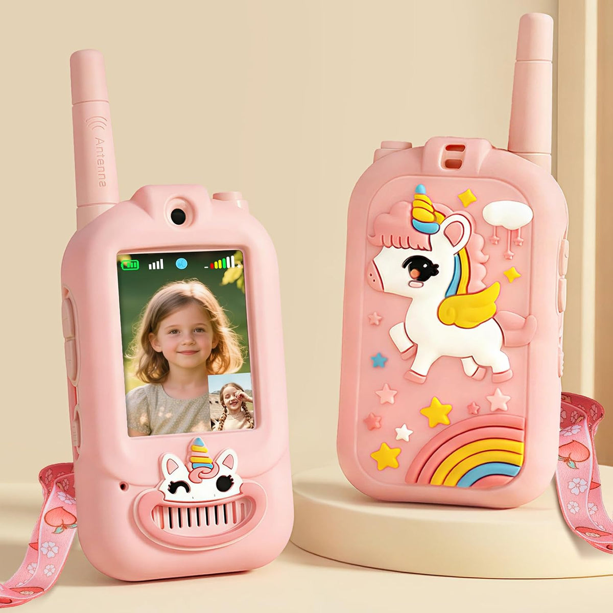 Video Walkie Talkies for Kids - Unicorn Pink
