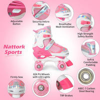 Kids Roller Skates for Boys - Cotton Candy Dream / Small(10C-13C) - image 2