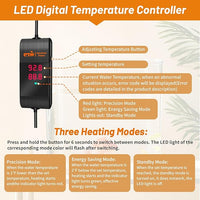 azw Aquarium Heater 300W/500W/800W, Fish Tank Heater with Digital LED Controller, Frequency Conversion Energy Saving, IPS Anti-Boiling Fish, Multiple Intelligent Protection for Freshwater/Saltwater
