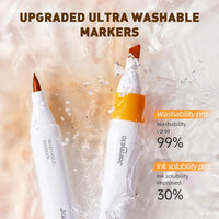 Jar Melo Washable Dual Tip Markers for Kids Ages 4-8 - 36 Colors - image 3