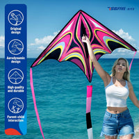 Kite, Large Delta Kites for Kids and Adults - Pink - image 2