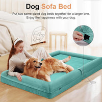 Orthopedic Dog Bed for Large Dogs - Aqua Blue / 36.0"L x 27.0"W x 6.5"Th - image 3