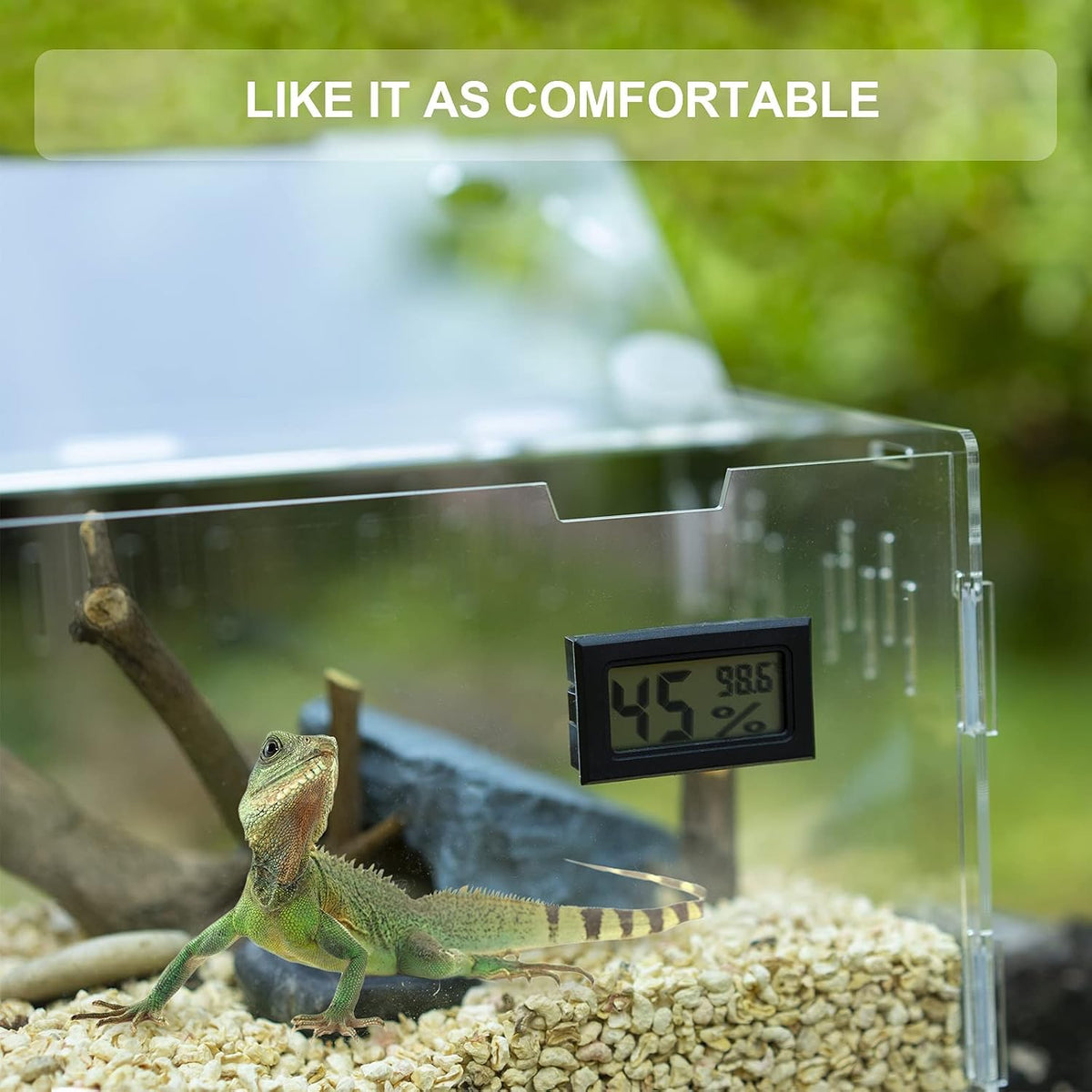 Large Acrylic Reptile Terrarium Breeding Tank 15.3"x9.7"x7.6" – Essentials for Reptiles And Amphibians - Large - image 2