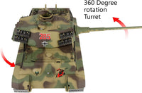 Heng Long 1/16 RC King Tiger tank, modified edition with metal tracks and rotating turret - view 4