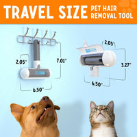 Triton Pet Hair Removal Tool w/Fur Trapping Compartment - Gray/White / Small - image 2