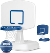 GoSports Splash Hoop Classic white pool basketball hoop with water basketball