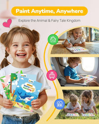 TECJOE 3 Pack Paint with Water Books - Traffic & Forest & Dinosaur - image 4